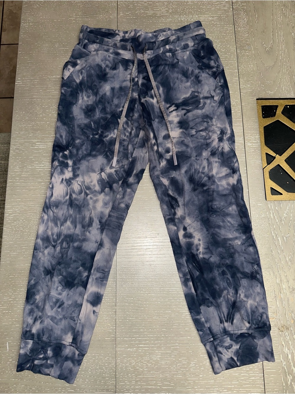 Lululemon Tie-Dye Navy Jogger Pants
